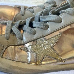 Golden Goose Rose Gold Sneakers